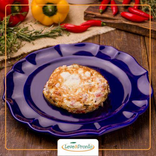 Omelete de Claras de Ovos com Mozzarella e Tomate 